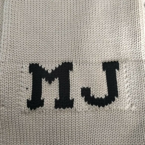 Marc by Marc Jacobs - 100% Wool  Oatmeal Scarf - Picture 2 of 4